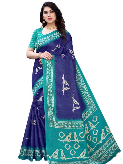women printed bordered saree - 21456466 - Very Small Image - 1