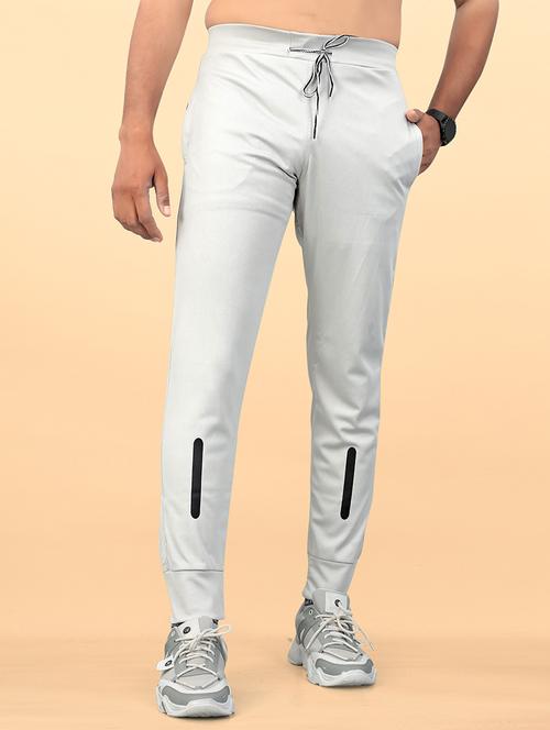men solid mid rise full lenght track pant - 21456861 - Very Small Image - 1