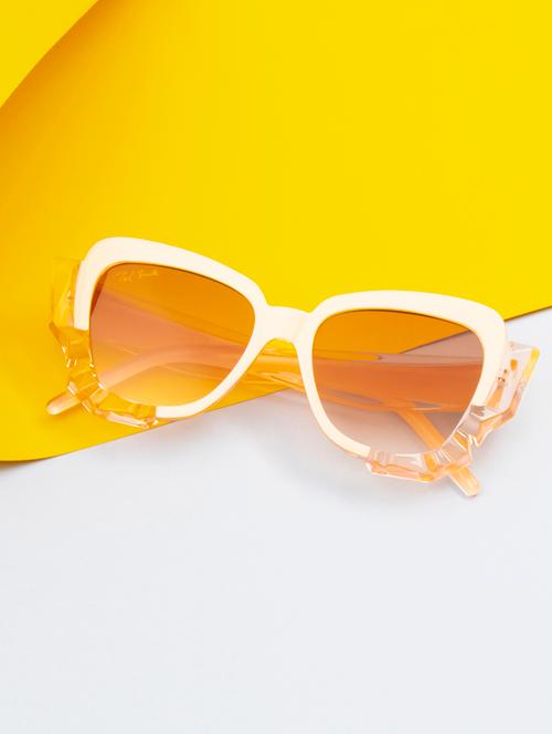 ted smith brown graded cateye sunglasses for women | full rim & acetate frame | large face ( 57-18-139 ) - 21458240 - Very Small Image - 1