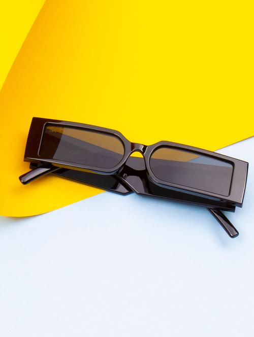 ted smith grey rectangle sunglasses for men & women | full rim & acetate frame | large face ( 65-11-145 ) - 21458264 - Very Small Image - 1