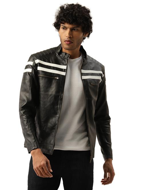 men striped long sleeved casual jacket - 21458336 - Very Small Image - 1