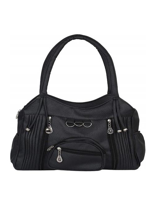 women solid leatherette (pu) handbag - 21458450 - Very Small Image - 1