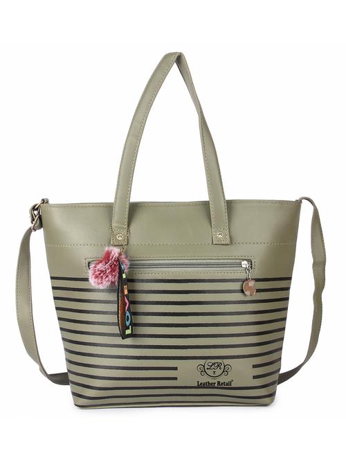 women stripe leatherette (pu) handbag - 21458457 - Very Small Image - 1