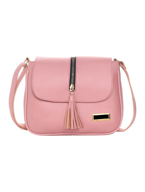 women solid leatherette (pu) sling bag - 21458513 - Very Small Image - 1