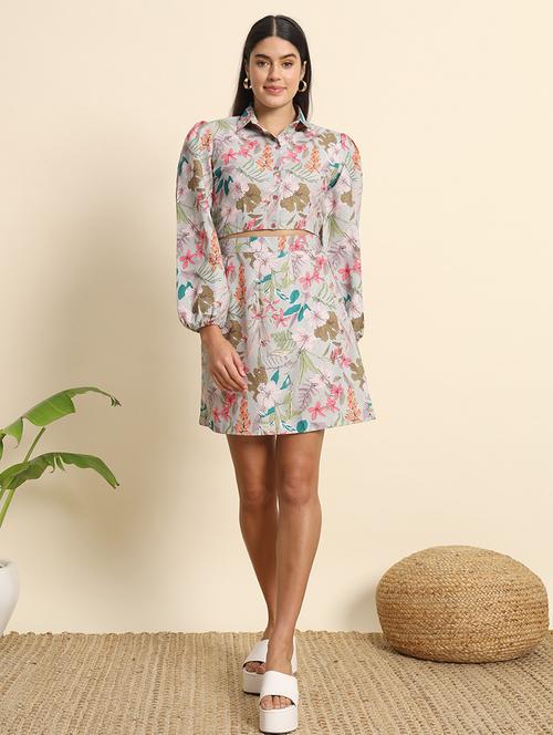 multi colored printed top and skirt co-ord set - 21458820 - Very Small Image - 1