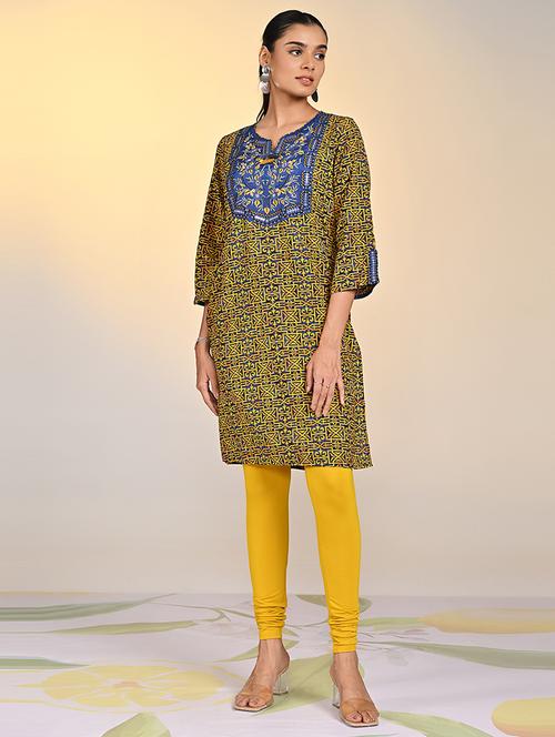 women blue kurta legging set - 21458987 - Very Small Image - 1