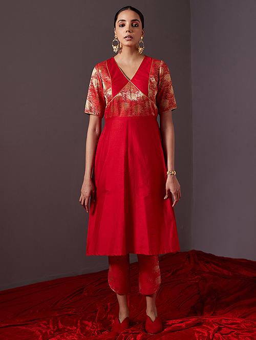 women self design a-aline kurta - 21459311 - Very Small Image - 1