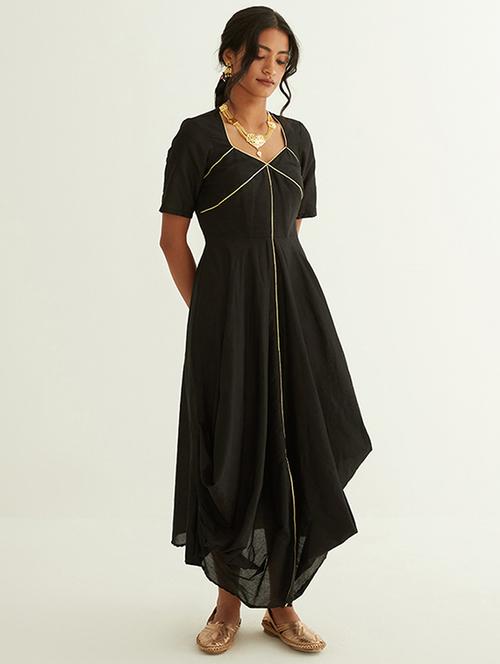 women short sleeve solid fit & flare dress - 21459867 - Very Small Image - 1