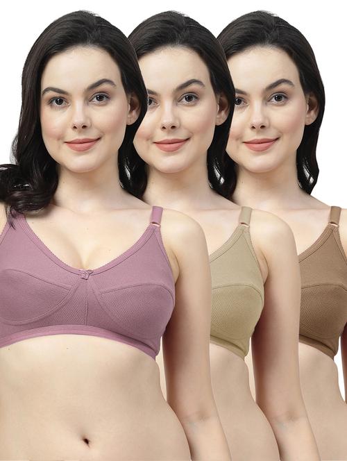 pack of 3 solid bra combo - 21460929 - Very Small Image - 1