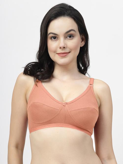 orange cotton blend regular bra - 21460982 - Very Small Image - 1