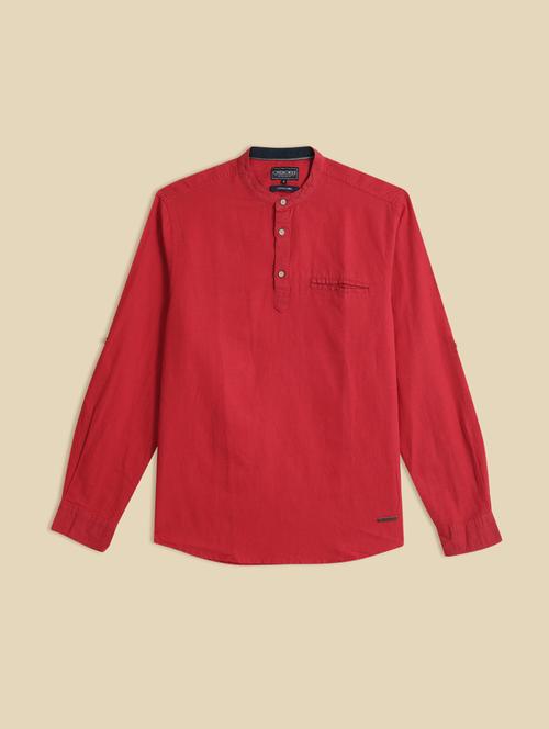men mandarin neck solid short kurta - 21461968 - Very Small Image - 1