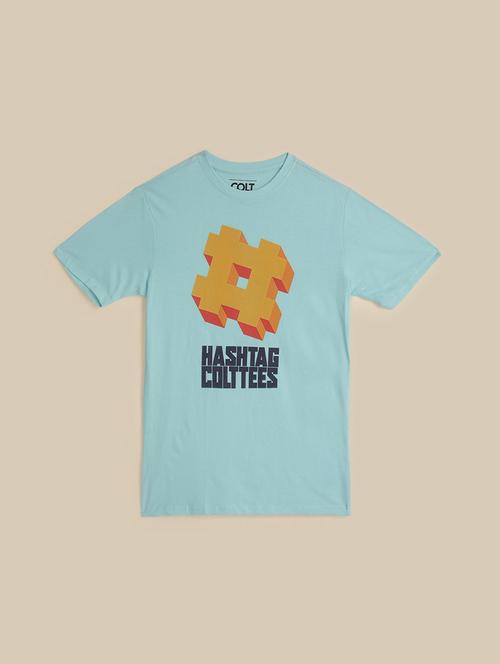 men printed round neck cotton t-shirt - 21462081 - Very Small Image - 1