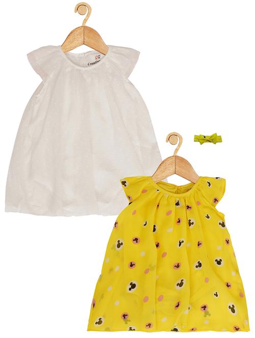 girls pack of 2 printed frock - 21462771 - Very Small Image - 1