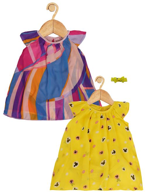 girls pack of 2 printed frock - 21462772 - Very Small Image - 1