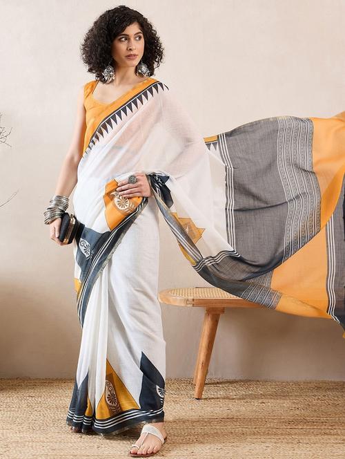 women printed saree - 21462813 - Very Small Image - 1