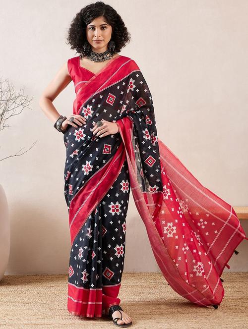 women printed saree - 21462815 - Very Small Image - 1