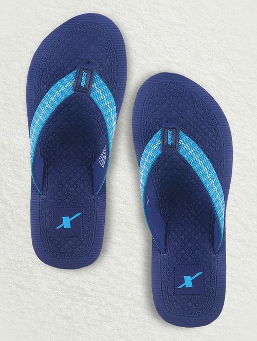 navy blue printed flip flop - 21463181 - Very Small Image - 1