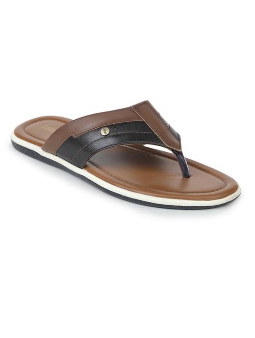 men brown slip on flip flop - 21463915 - Very Small Image - 1
