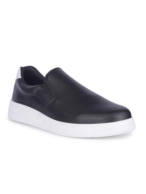 men black slip on casual shoes - 21464228 - Very Small Image - 1