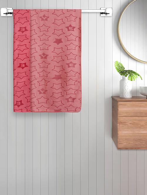 fabinaliv set of 2 multicolor geometric cotton kids bath towels (110x60 cm) - 21465434 - Very Small Image - 1