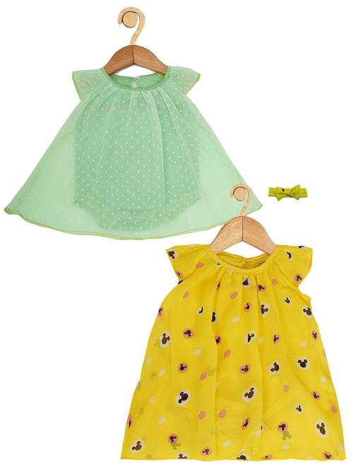 girls pack of 2 printed frock - 21465864 - Very Small Image - 1