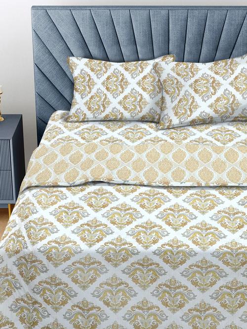 fabinaliv multicolor geometric 350 gsm reversible micro fiber filling comforter bedding set - 21465932 - Very Small Image - 1