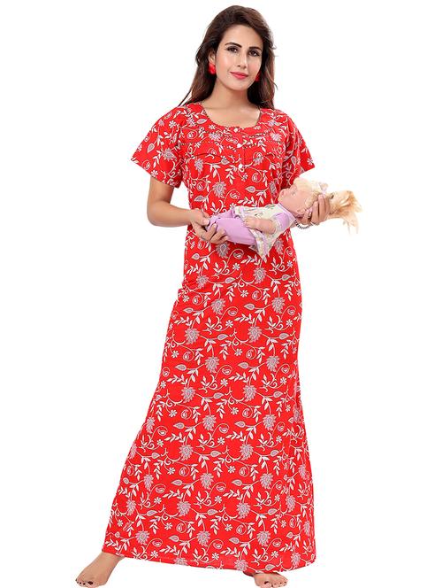 women printed maternity nightwear - 21466631 - Very Small Image - 1