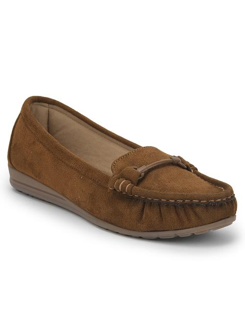 tan suede slip on ballerina - 21467084 - Very Small Image - 1