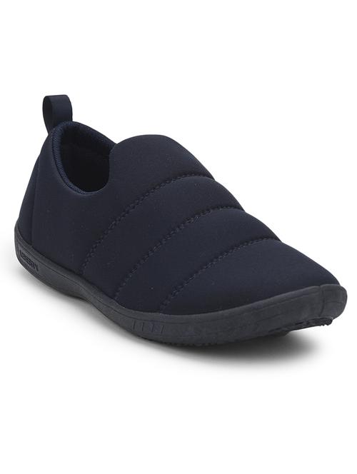 navy fabric slip on casual shoes - 21467393 - Very Small Image - 1