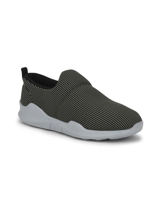 green fabric slip on casual shoes - 21467394 - Very Small Image - 1