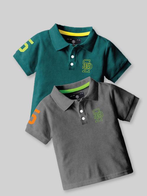 pack of 2 boys multi colored polo t-shirt - 21467812 - Very Small Image - 1