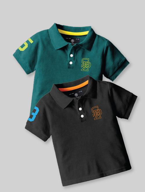 pack of 2 boys multi colored polo t-shirt - 21467813 - Very Small Image - 1