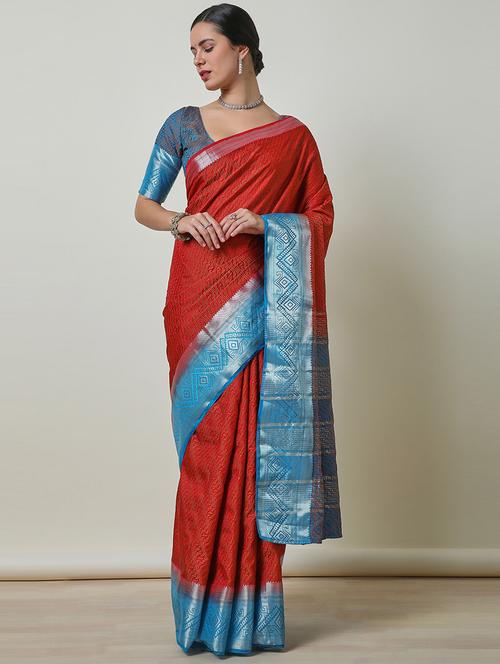 women self design kanjivaram saree - 21468441 - Very Small Image - 1