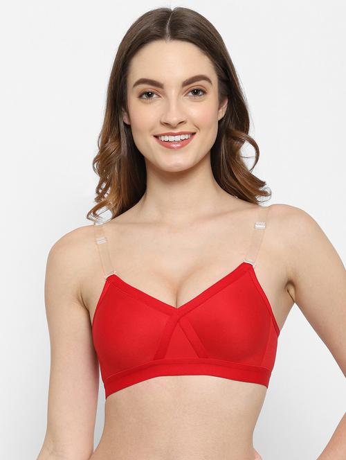 women red solids regular bra - 21469830 - Very Small Image - 1