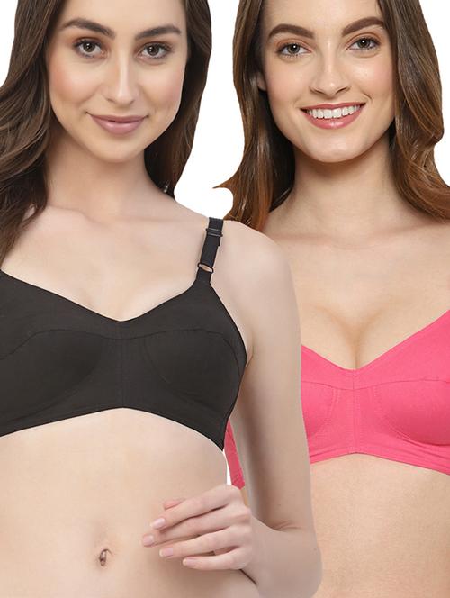 women solids pack of 2 t-shirt bra - 21469863 - Very Small Image - 1
