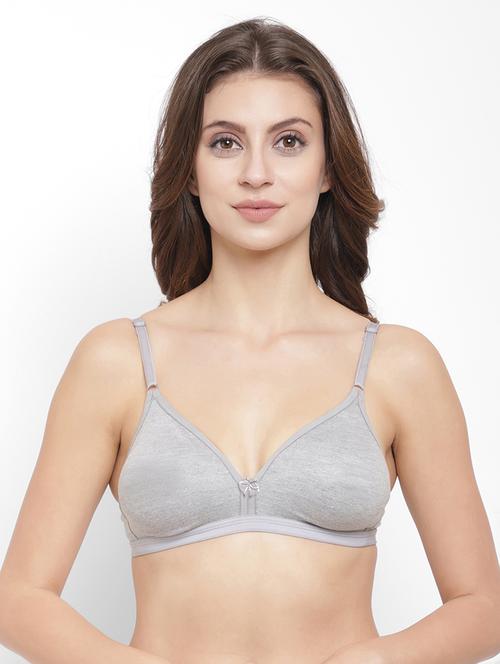women grey solids t-shirt bra - 21469989 - Very Small Image - 1