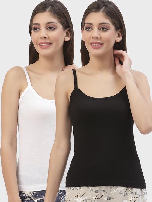 women pack of 2 solid camisoles - 21470149 - Very Small Image - 1