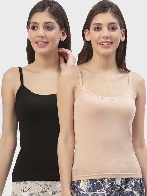women pack of 2 solid camisoles - 21470158 - Very Small Image - 1