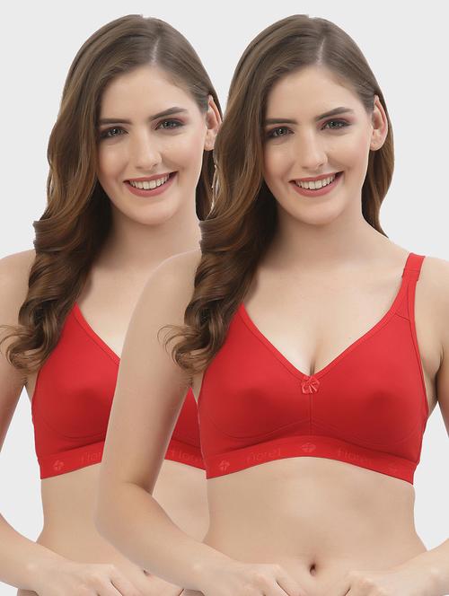 women solids pack of 2 t-shirt bra - 21470193 - Very Small Image - 1