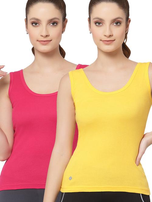 women pack of 2 solid camisoles - 21470221 - Very Small Image - 1