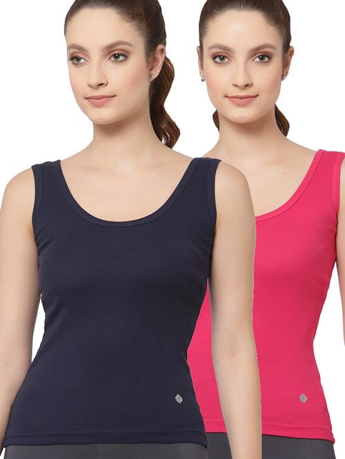 women pack of 2 solid camisoles - 21470332 - Very Small Image - 1