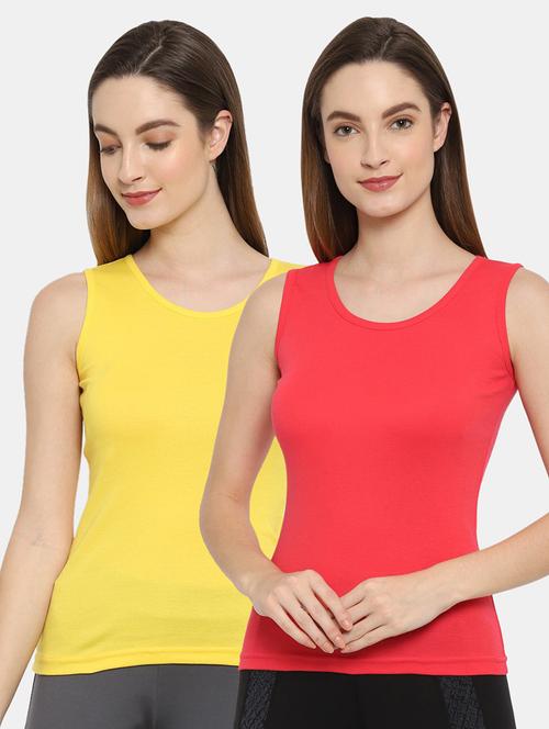 women pack of 2 solid camisoles - 21470388 - Very Small Image - 1