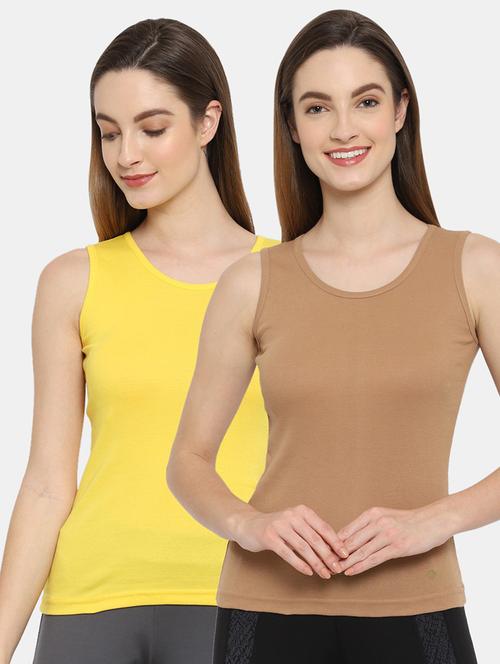 women pack of 2 solid camisoles - 21470422 - Very Small Image - 1