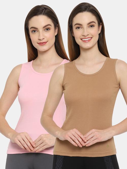 women pack of 2 solid camisoles - 21470427 - Very Small Image - 1