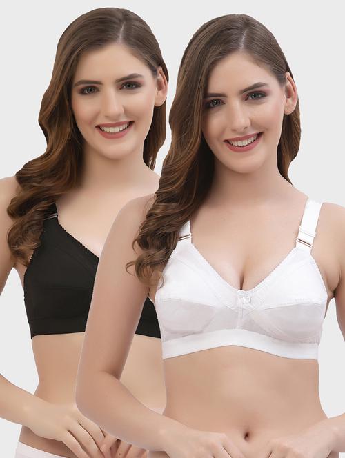women solids pack of 2 regular bra - 21470438 - Very Small Image - 1