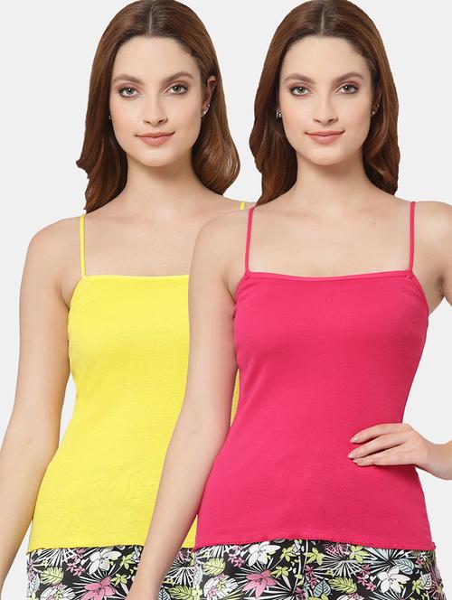 women pack of 2 solid camisoles - 21470458 - Very Small Image - 1
