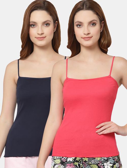 women pack of 2 solid camisoles - 21470473 - Very Small Image - 1