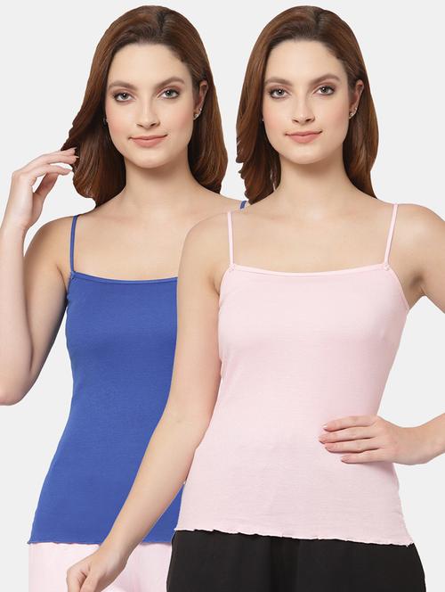 women pack of 2 solid camisoles - 21470500 - Very Small Image - 1