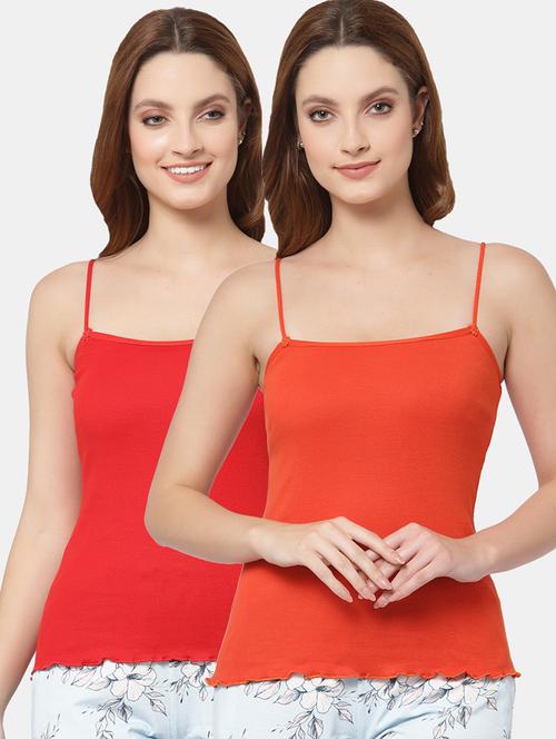 women pack of 2 solid camisoles - 21470504 - Very Small Image - 1