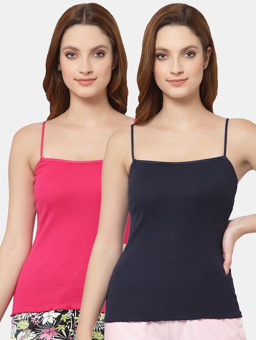 women pack of 2 solid camisoles - 21470523 - Very Small Image - 1